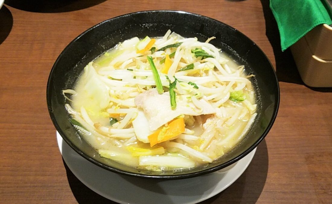 ガストのヘルシーメニュー ベジ塩タンメン ほうれん草麺 を食べてみました こせたん宅配弁当