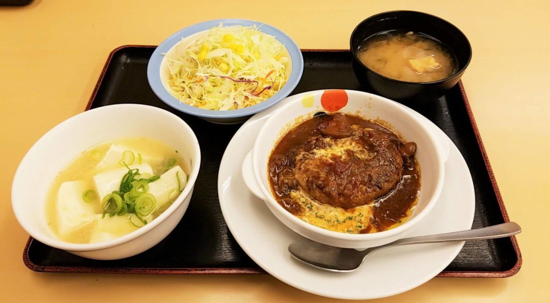 松屋のヘルシーな注文方法は定食 ライスを豆腐 湯豆腐 に変更です こせたん宅配弁当