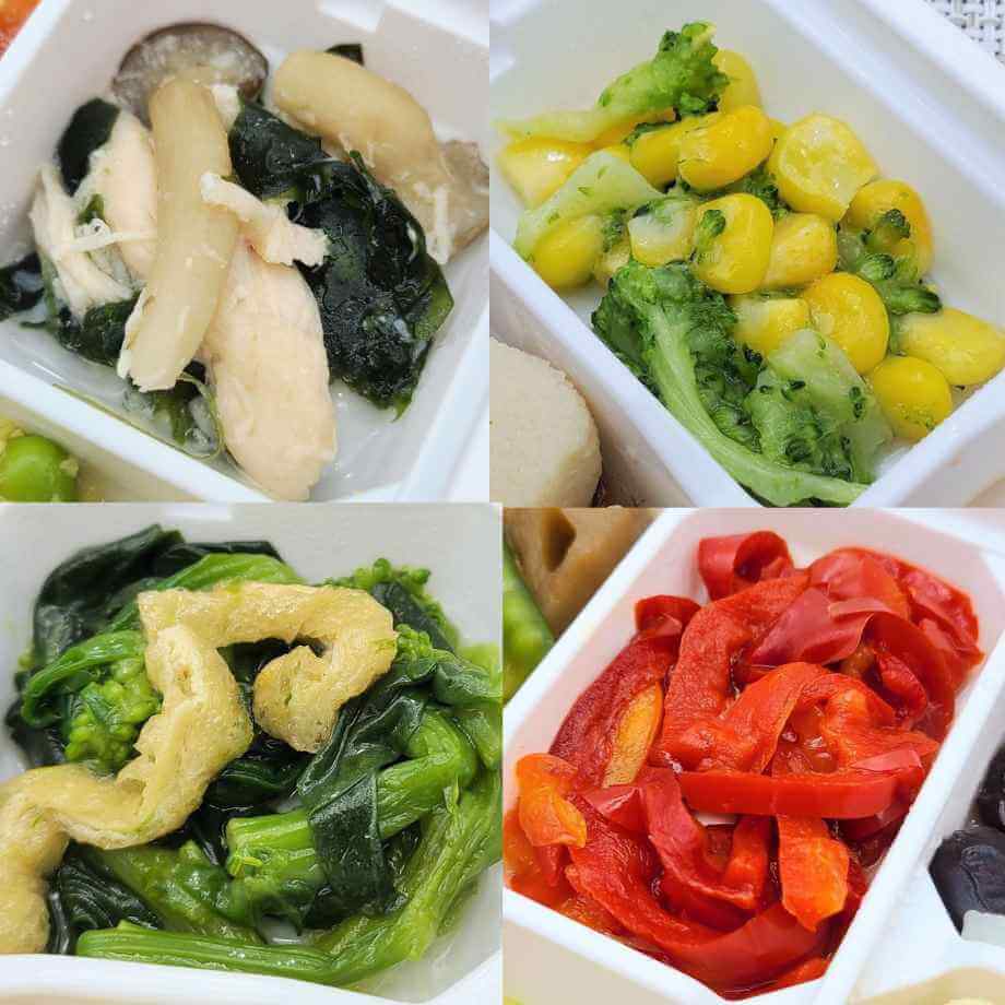 ミールタイムの野菜の副菜の写真