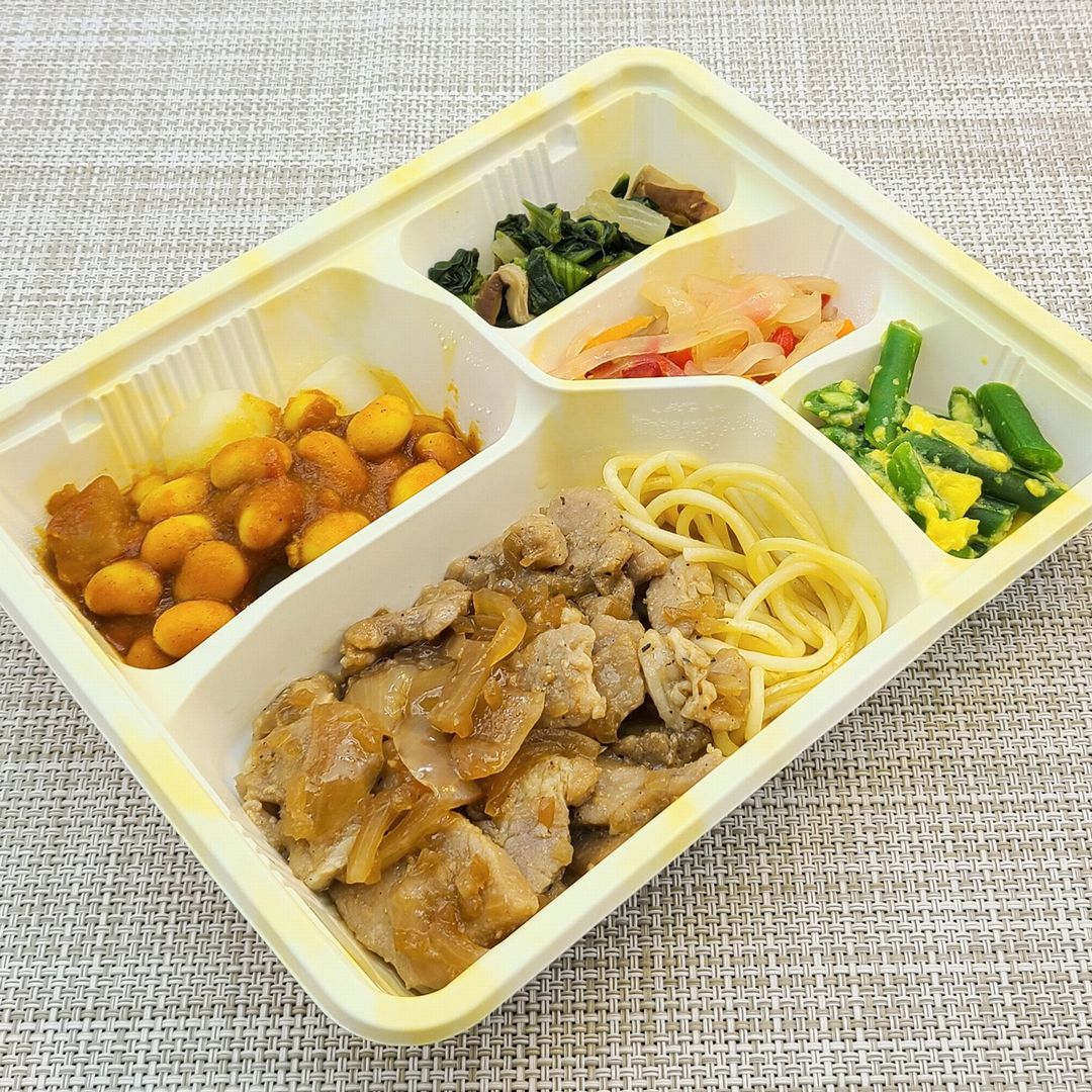 ニチレイ 気くばり御膳 ポークソテーセット を食べました こせたん宅配弁当