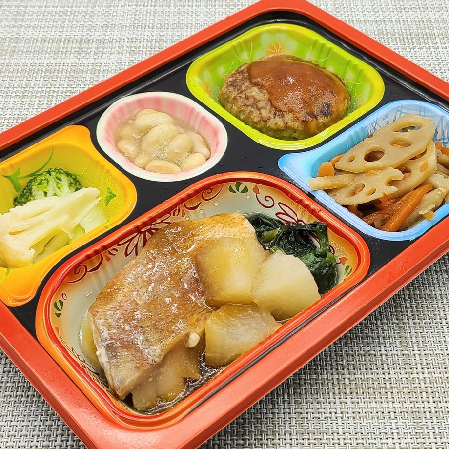 食宅便 やわらかい食事 赤魚の煮付 を食べました こせたん宅配弁当